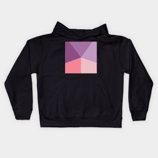 Abstract Lines Of Soft Pink and Purple Kids Hoodie